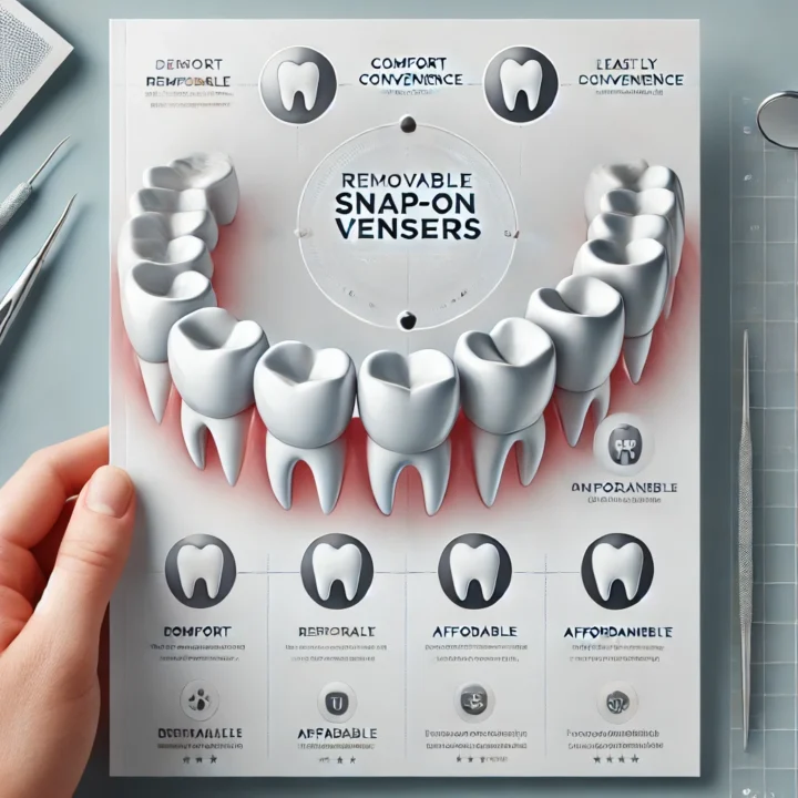 Removable snap on veneers